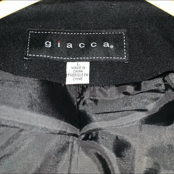 Giacca black wool petty coat style winter coat - Picture 2 of 7